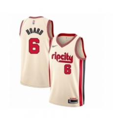 Youth Portland Trail Blazers #6 Jaylen Hoard Swingman Cream Basketball Jersey - 2019 20 City Edition