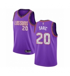 Men's Phoenix Suns #20 Dario Saric Authentic Purple Basketball Jersey - 2018 19 City Edition