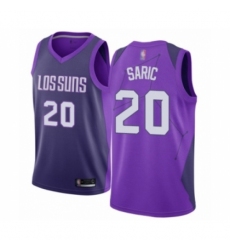 Men's Phoenix Suns #20 Dario Saric Authentic Purple Basketball Jersey - City Edition