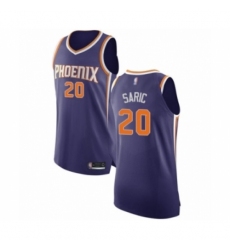 Men's Phoenix Suns #20 Dario Saric Authentic Purple Basketball Jersey - Icon Edition