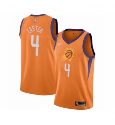 Men's Phoenix Suns #4 Jevon Carter Authentic Orange Finished Basketball Jersey - Statement Edition