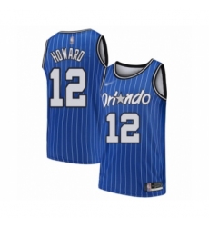 Men's Orlando Magic #12 Dwight Howard Authentic Blue Hardwood Classics Basketball Jersey