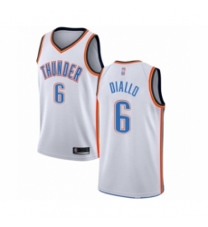 Women's Oklahoma City Thunder #6 Hamidou Diallo Swingman White Basketball Jersey - Association Edition