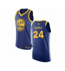Youth Golden State Warriors #24 Rick Barry Authentic Royal Blue 2019 Basketball Finals Bound Basketball Jersey - Icon Edition