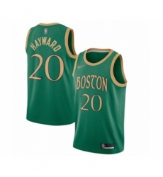 Men's Boston Celtics #20 Gordon Hayward Swingman Green Basketball Jersey - 2019 20 City Edition