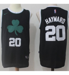 Men's Nike Boston Celtics #20 Gordon Hayward Black Fashion NBA Swingman Jersey