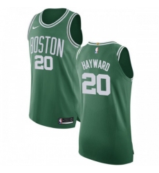 Men's Nike Boston Celtics #20 Gordon Hayward Green NBA Authentic Icon Edition Jersey