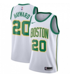 Men's Nike Boston Celtics #20 Gordon Hayward White NBA Swingman City Edition 2018-19 Jersey