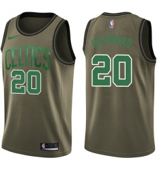 Youth Nike Boston Celtics #20 Gordon Hayward Green Salute to Service NBA Swingman Jersey