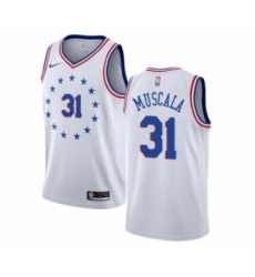 Women's Nike Philadelphia 76ers #31 Mike Muscala White Swingman Jersey - Earned Edition