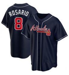 Atlanta Braves #8 Eddie Rosario Navy Alternate 2020 MLB Jersey