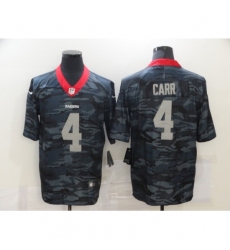 Men's Oakland Raiders #4 Derek Carr Camo 2020 Nike Limited Jersey