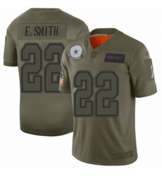 Men's Dallas Cowboys #22 Emmitt Smith Limited Camo 2019 Salute to Service Football Jersey