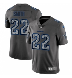 Men's Nike Dallas Cowboys #22 Emmitt Smith Gray Static Vapor Untouchable Limited NFL Jersey