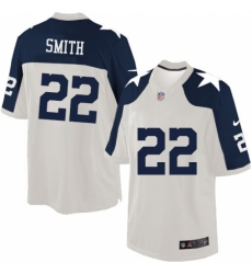 Men's Nike Dallas Cowboys #22 Emmitt Smith Limited White Throwback Alternate NFL Jersey