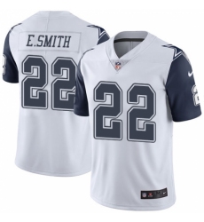 Youth Nike Dallas Cowboys #22 Emmitt Smith Limited White Rush Vapor Untouchable NFL Jersey