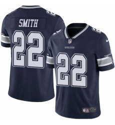 Youth Nike Dallas Cowboys #22 Emmitt Smith Navy Blue Team Color Vapor Untouchable Limited Player NFL Jersey