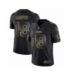 Men Dallas Cowboys #19 Amari Cooper Black Golden Edition 2019 Vapor Untouchable Limited Jersey