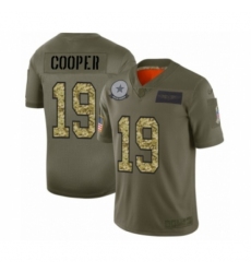 Men's Dallas Cowboys #19 Amari Cooper 2019 Olive Camo Salute to Service Limited Jersey