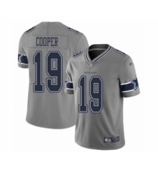 Men's Dallas Cowboys #19 Amari Cooper Limited Gray Inverted Legend Football Jersey