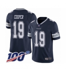 Men's Dallas Cowboys #19 Amari Cooper Navy Blue Team Color Vapor Untouchable Limited Player 100th Season Football Jersey