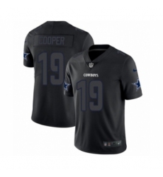 Men's Nike Dallas Cowboys #19 Amari Cooper Limited Black Rush Impact NFL Jersey