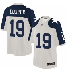 Men's Nike Dallas Cowboys #19 Amari Cooper Limited White Throwback Alternate NFL Jersey