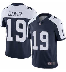 Men's Nike Dallas Cowboys #19 Amari Cooper Navy Blue Throwback Alternate Vapor Untouchable Limited Player NFL Jersey