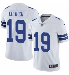 Men's Nike Dallas Cowboys #19 Amari Cooper White Vapor Untouchable Limited Player NFL Jersey