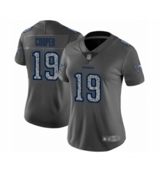 Women's Dallas Cowboys #19 Amari Cooper Gray Static Fashion Limited Football Jersey