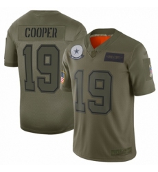 Youth Dallas Cowboys #19 Amari Cooper Limited Camo 2019 Salute to Service Football Jersey