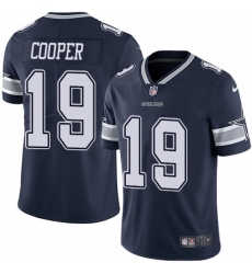 Youth Nike Dallas Cowboys #19 Amari Cooper Navy Blue Team Color Vapor Untouchable Limited Player NFL Jersey