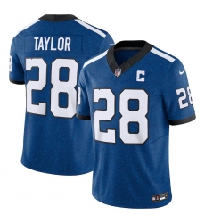 Men's Indianapolis Colts #28 Jonathan Taylor Nike Blue Vapor F.U.S.E. Limited Jersey