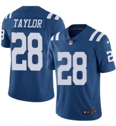 Men's Nike Indianapolis Colts #28 Jonathan Taylor Royal Blue Stitched NFL Limited Rush Jersey