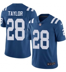 Men's Nike Indianapolis Colts #28 Jonathan Taylor Royal Blue Team Color Stitched NFL Vapor Untouchable Limited Jersey