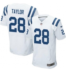 Men's Nike Indianapolis Colts #28 Jonathan Taylor White Stitched NFL New Elite Jersey