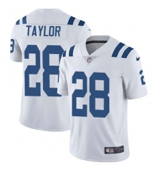 Men's Nike Indianapolis Colts #28 Jonathan Taylor White Stitched NFL Vapor Untouchable Limited Jersey