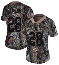 Women's Nike Indianapolis Colts #28 Jonathan Taylor Camo Stitched NFL Limited Rush Realtree Jersey