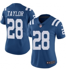 Women's Nike Indianapolis Colts #28 Jonathan Taylor Royal Blue Stitched NFL Limited Rush Jersey