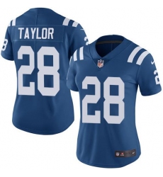 Women's Nike Indianapolis Colts #28 Jonathan Taylor Royal Blue Team Color Stitched NFL Vapor Untouchable Limited Jersey