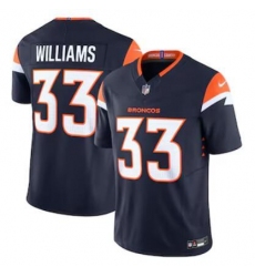 Unisex Denver Broncos #33 Javonte Williams Nike Navy Alternate Vapor F.U.S.E. Limited Jersey