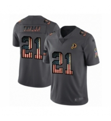 Men's Washington Redskins #21 Sean Taylor Limited Black USA Flag 2019 Salute To Service Football Jersey