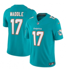 Unisex Miami Dolphins #17 Jaylen Waddle Nike Aqua Vapor F.U.S.E. Limited Jersey