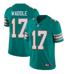 Unisex Nike Miami Dolphins #17 Jaylen Waddle Aqua Green Alternate Stitched NFL Vapor Untouchable Limited Jersey