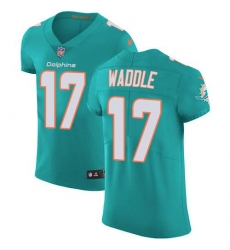 Unisex Nike Miami Dolphins #17 Jaylen Waddle Aqua Green Team Color Stitched NFL Vapor Untouchable Elite Jersey