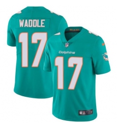 Unisex Nike Miami Dolphins #17 Jaylen Waddle Aqua Green Team Color Stitched NFL Vapor Untouchable Limited Jersey