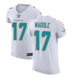 Unisex Nike Miami Dolphins #17 Jaylen Waddle White Stitched NFL Vapor Untouchable Elite Jersey