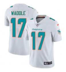 Unisex Nike Miami Dolphins #17 Jaylen Waddle White Stitched NFL Vapor Untouchable Limited Jersey