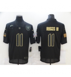 Men's Oakland Raiders #11 Henry Ruggs III Black Nike 2020 Salute To Service Limited Jersey