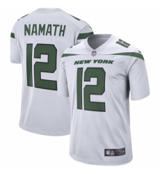 Men's  New York Jets  #12 Joe Namath Nike Retired Player Game Jersey - White